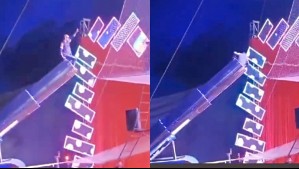 Sufrió lesiones graves: Registran momento de accidente de 'hombre bala' durante espectáculo de circo en Antofagasta