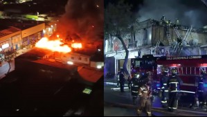 Incendio consume al menos seis propiedades en Santiago Centro
