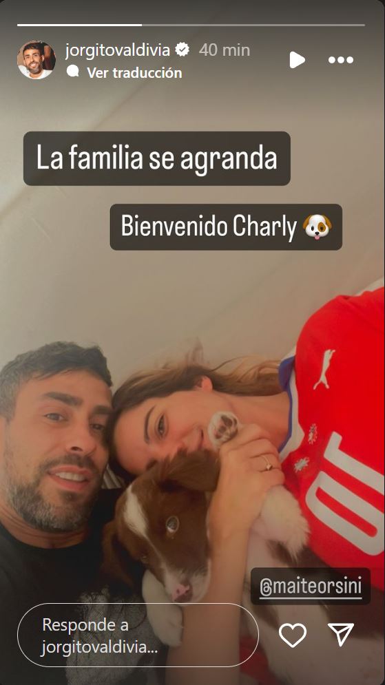 Jorge Valdivia y Maite Orsini revelaron a través de Instagram.
