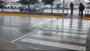 Reportan fuerte granizada en Copiapó: Senapred había emitido alerta meteorológica para la región