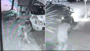 Videos muestran momento en que carabinero en retiro dispara a motochorro que intentó asaltarlo en Maipú