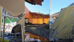 El techo quedó totalmente destruído: Imágenes dan cuentas de daños en liceo de Los Vilos tras fuerte explosión