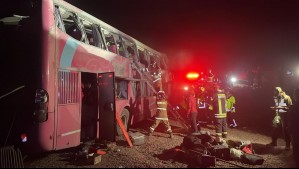 Al menos un muerto y 40 heridos tras accidente de bus de turistas en Calama