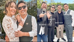 Sergio Freire y Maly Jorquera contrajeron matrimonio en íntima ceremonia junto a amigos comediantes