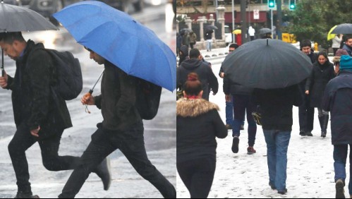 'Precipitaciones fuertes' y posible nieve en la RM: ¿Cuánto lloverá en Santiago este martes?