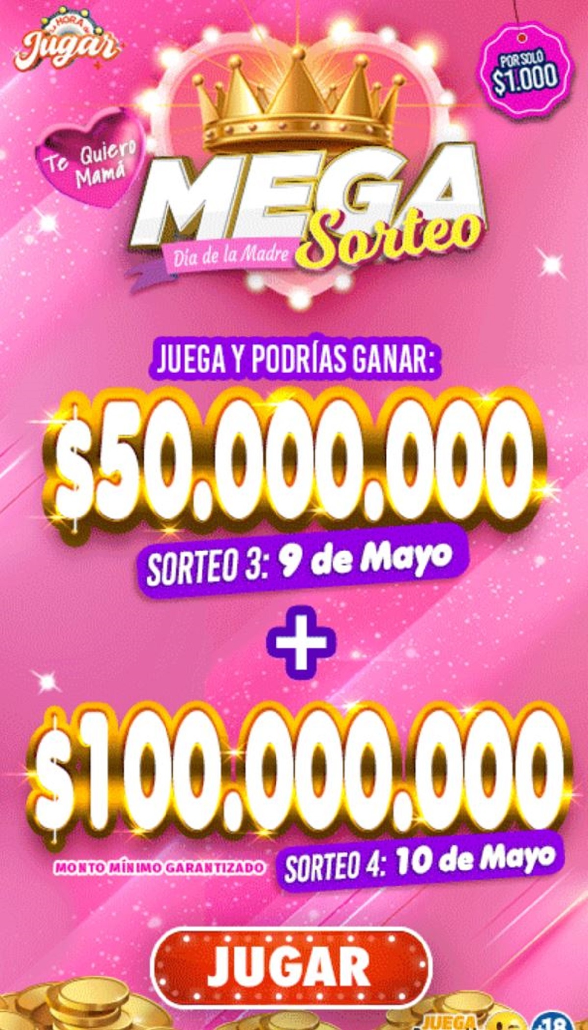 Premios Mega Sorteo Día de la Madre