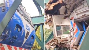 Choque de trenes en Argentina deja varios heridos: Una de las máquinas se descarriló