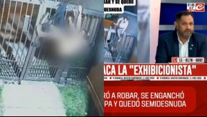 'La exhibicionista': Medio argentino se burla de delincuente chilena que quedó sin pantalones en un intento de robo