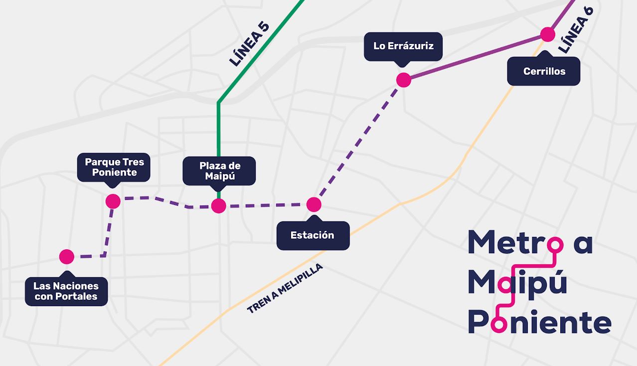 Propuesta extensión del Metro en Maipú (Municipalidad de Maipú)