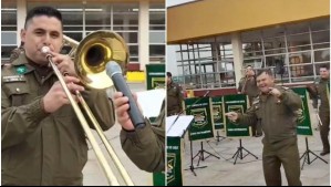 Banda de Carabineros desata euforia tras interpretar viral hit 'Pedro, Pedro, Pedro' en colegio