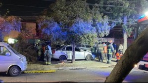 auto incrustado la granja un fallecido accidente