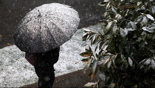 Meteorología actualiza aviso de nevadas para cuatro regiones del país