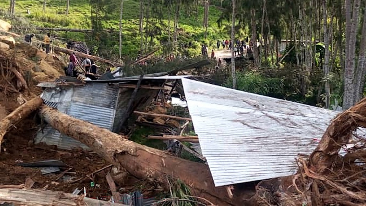 Deslizamiento de tierra en Papúa Nueva Guinea (AFP)