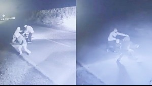 Motociclista sufrió robo en 'manada' de su vehículo en Paine: Asaltantes lo golpearon y huyeron