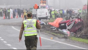 Dos fallecidos y un herido deja grave accidente de tránsito en Cabrero