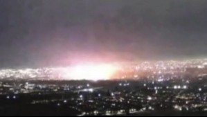 Video muestra instante de explosión de torre de alta tensión que generó corte de energía eléctrica en la RM