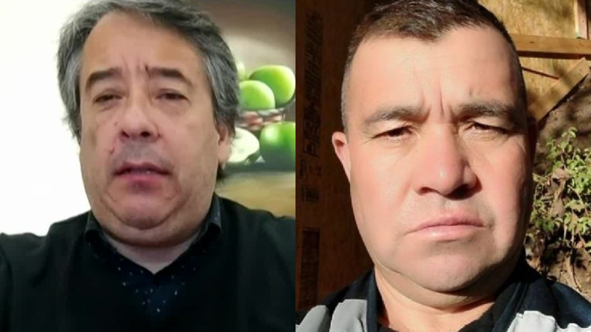 Eric Martínez, exPDI, y Hugo Bustamante (Meganoticias/Redes Sociales)