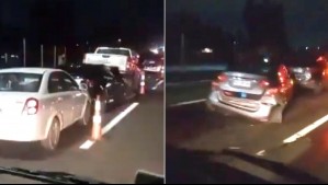 Accidente múltiple en Ruta 68 tras colisión de siete vehículos: Se reporta gran congestión hacia Santiago
