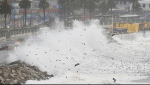 Olas de hasta 5 metros: Emiten aviso por marejadas anormales en las costas de Chile por sistema frontal