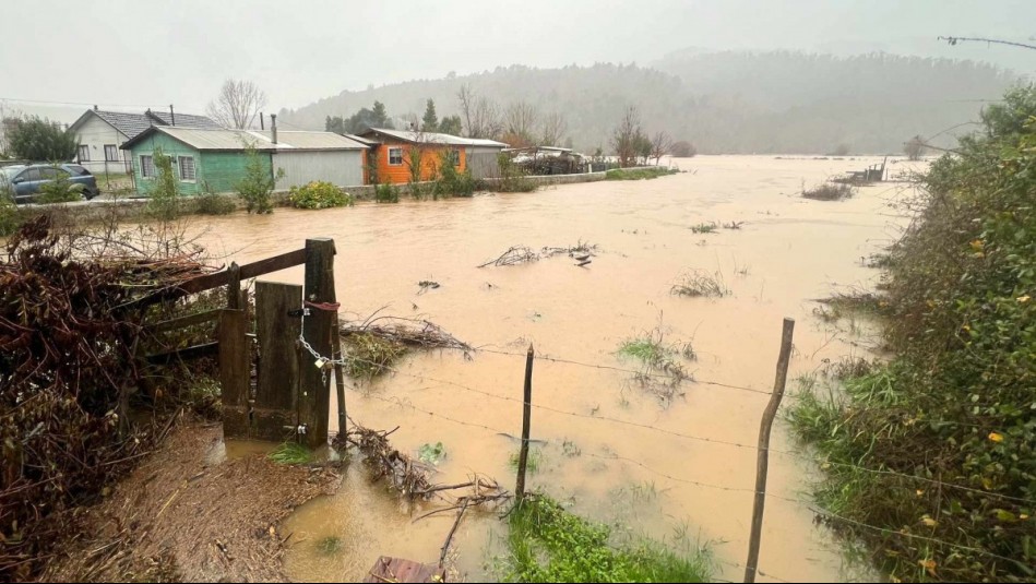 Balance por lluvias en el centro sur: Más de 1.500 casas afectadas y 482 personas damnificadas