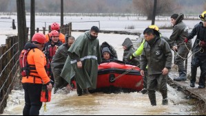 Balance por lluvias en la zona centro sur: Más de 2.300 casas afectadas y 4.300 personas damnificadas