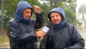 Meteorólogo Jaime Leyton impresionado por temporal en Viña: 'No me había tocado sentir la lluvia tan fuerte en la cara'