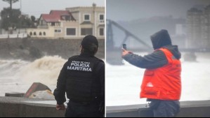 'Soy porfiadita': Personas insisten en acercase a ver las marejadas en Viña del Mar