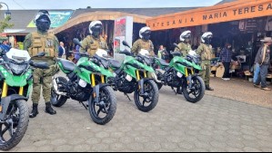 Carabineros sumó 38 nuevas motocicletas todoterreno: Así son los nuevos vehículos policiales