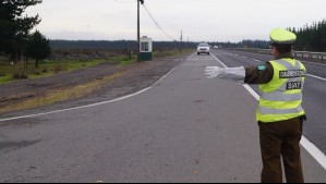 Carabineros detiene a conductor que manejaba a más de 200 kilómetros por hora en la Ruta 5 Sur