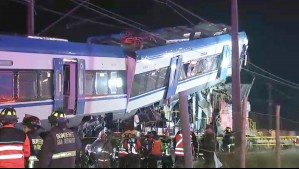 Reportan choque entre tren de carga y de pasajeros en San Bernardo: Hay dos fallecidos y nueve heridos