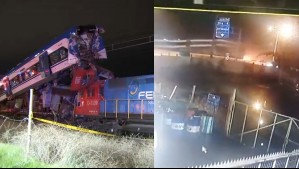 Video muestra momento en que se produce choque fatal de trenes en San Bernardo