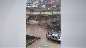 Lluvias provocan colapso de muro perimetral en Cartagena: Video evidencia cómo quedó la estructura