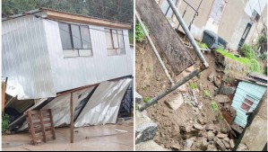 Derrumbes y deslizamientos afectan a cerros San Roque y Monjas en Valparaíso: Una casa se desmoronó