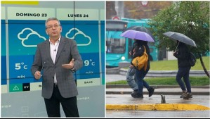 Este sábado siguen las lluvias: Jaime Leyton anticipa nuevas precipitaciones y bajas temperaturas para Santiago