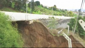 Video muestra magnitud del socavón en Concón tras el fin de las lluvias