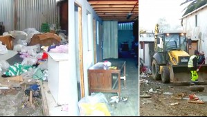 Demuelen casa tomada en Quinta Normal: Es la misma donde detuvieron a acusados por el crimen del suboficial Palma