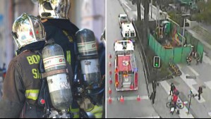 Rotura de cañería de gas genera operativo en La Reina