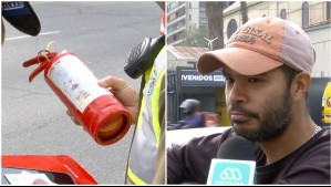 Fue multado: Conductor es sorprendido circulando con extintor que llevaba dos años vencido