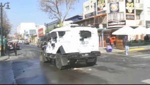 Copamiento por desórdenes en Barrio Meiggs: Se registra enfrentamiento entre ambulantes y Carabineros