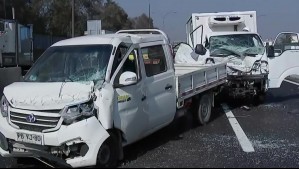 Brutal choque múltiple en autopista General Velásquez deja cuatro lesionados: Uno está en riesgo vital