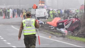 Un fallecido tras grave accidente de tránsito en cercanías de túnel Lo Prado en Ruta 68