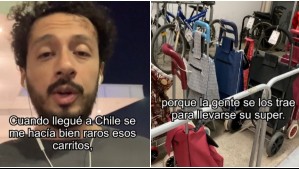 'Se me hacían bien raros': Mexicano quedó sorprendido con el 'estacionamiento de carritos' en supermercados