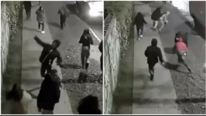 Video capta momento en que Carabineros fue atacado por turba tras muerte de delincuente en encerrona en Macul