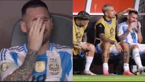 El desconsolado llanto de Lionel Messi al salir lesionado en la final de Copa América ante Colombia
