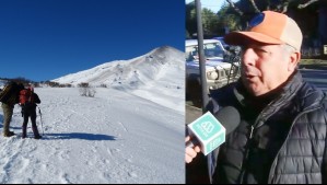 'Hoy es un día muy clave': Rescatista voluntario aborda búsqueda de montañista desaparecido en Volcán Villarrica