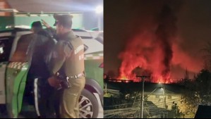 Es detenido presunto autor de incendio intencional en Conchalí: Siniestro dejó cinco viviendas consumidas por las llamas