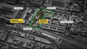 Esta es la zona en la que el Gobierno busca emplazar la nueva cárcel de Alta Seguridad en Santiago