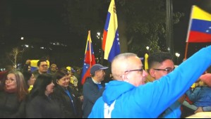 Venezolanos en Chile realizan 'banderazo' en Parque Almagro a tres días de las elecciones