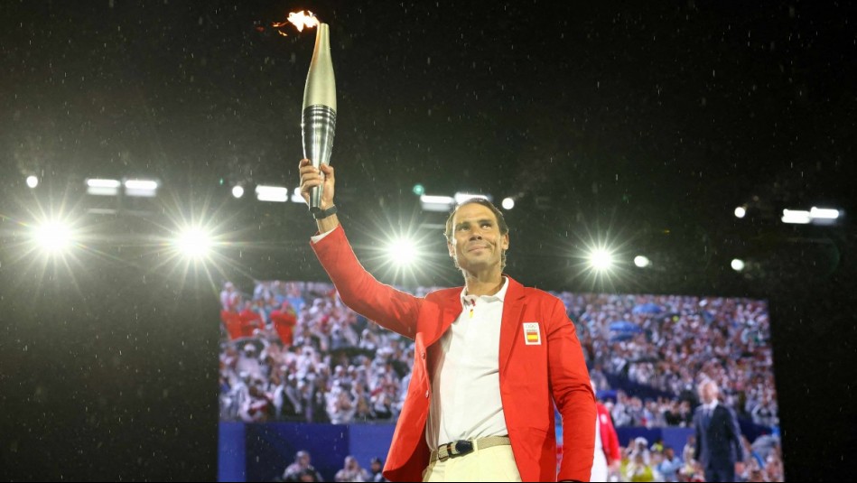 Rafa Nadal aparece junto a su hijo en la inauguración de los Juegos Olímpicos