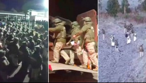 Videos muestran cómo fue el operativo para detener a sospechosos del triple homicidio de carabineros